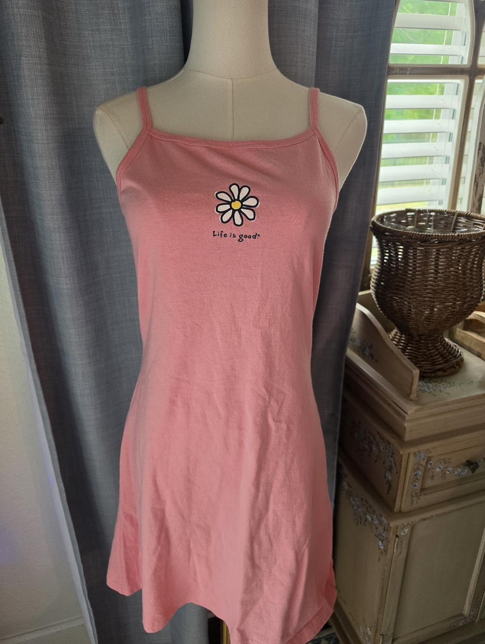 Life Is Good Pink Tank Dress